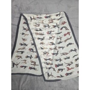 Chinese Silk Scarf Daoyin Chinese Movements Exercises Silk 21x62 Some Flaws‎